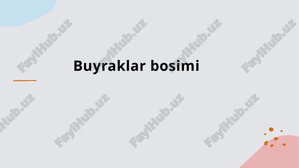nefrogengipertenziya turlari — PPTX