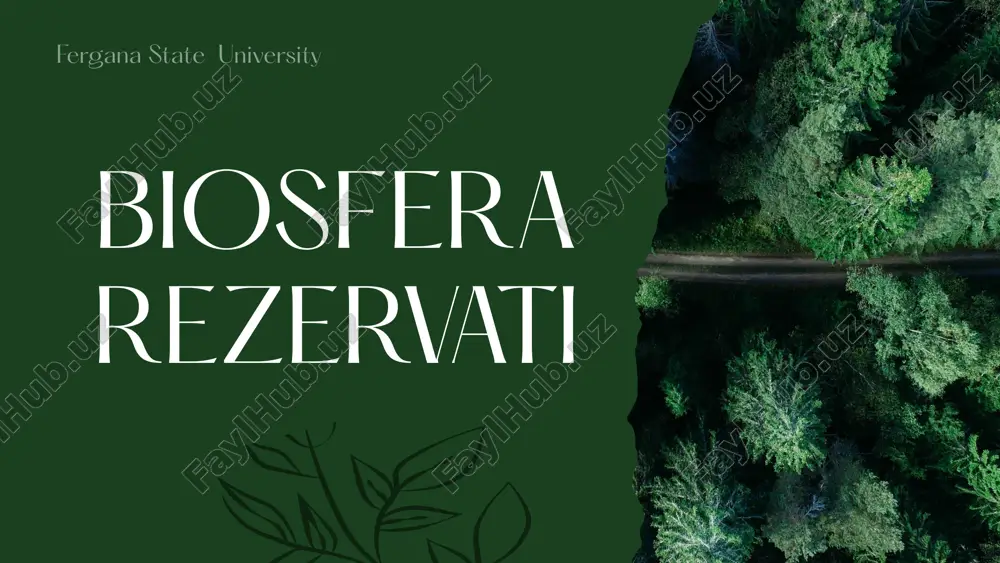 biosfera rezervati — PPTX