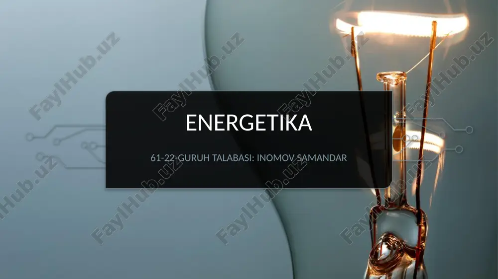 energetika — PPTX