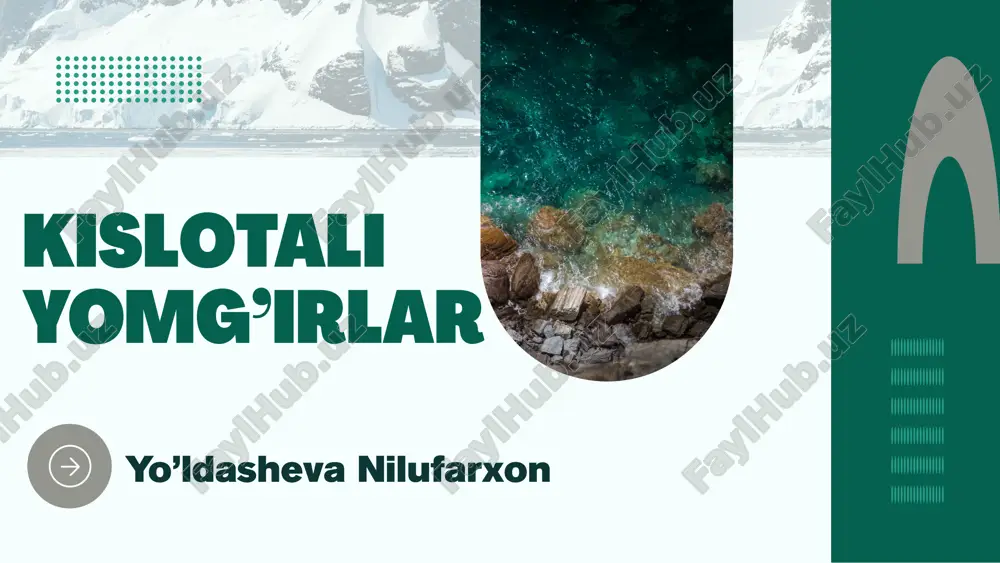 kislotali yomg'irlar — PPTX
