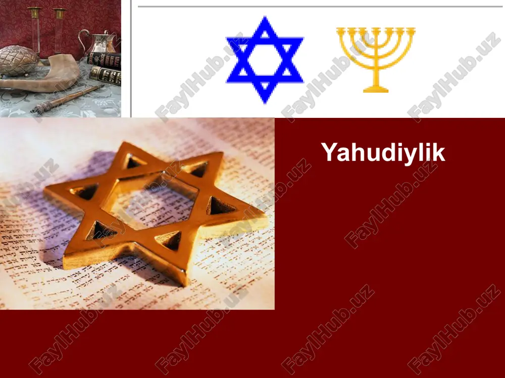 yahudiylik — PPTX