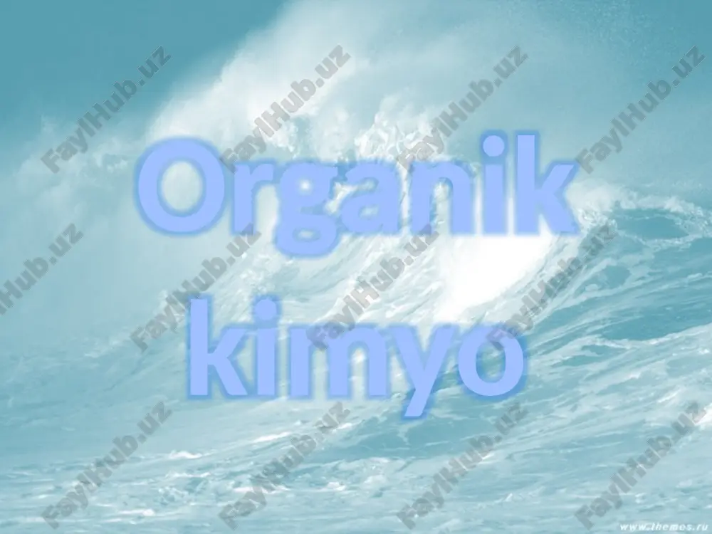 organik kimyo — PPTX