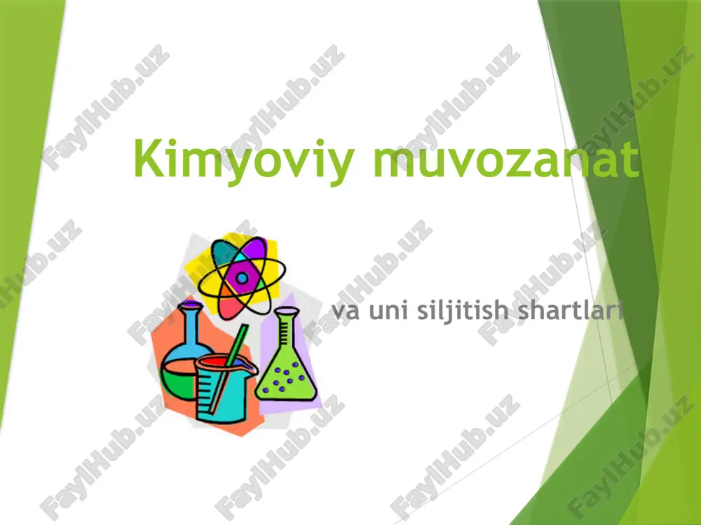 kimyoviymuvozanat — PPTX