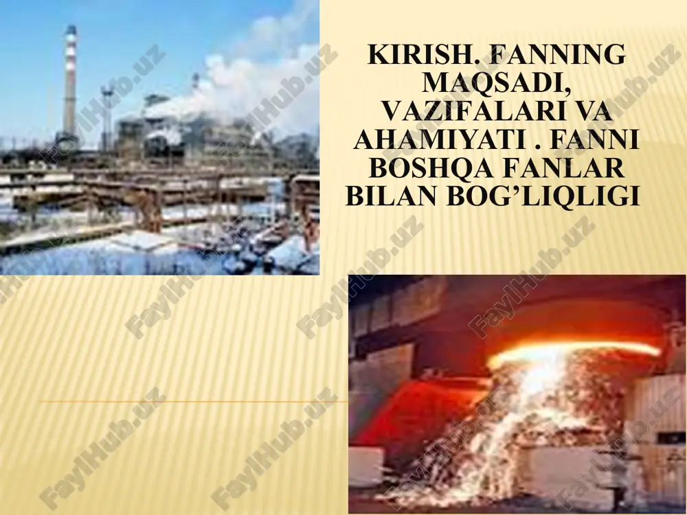 metallurgiyaga kirish — PPTX