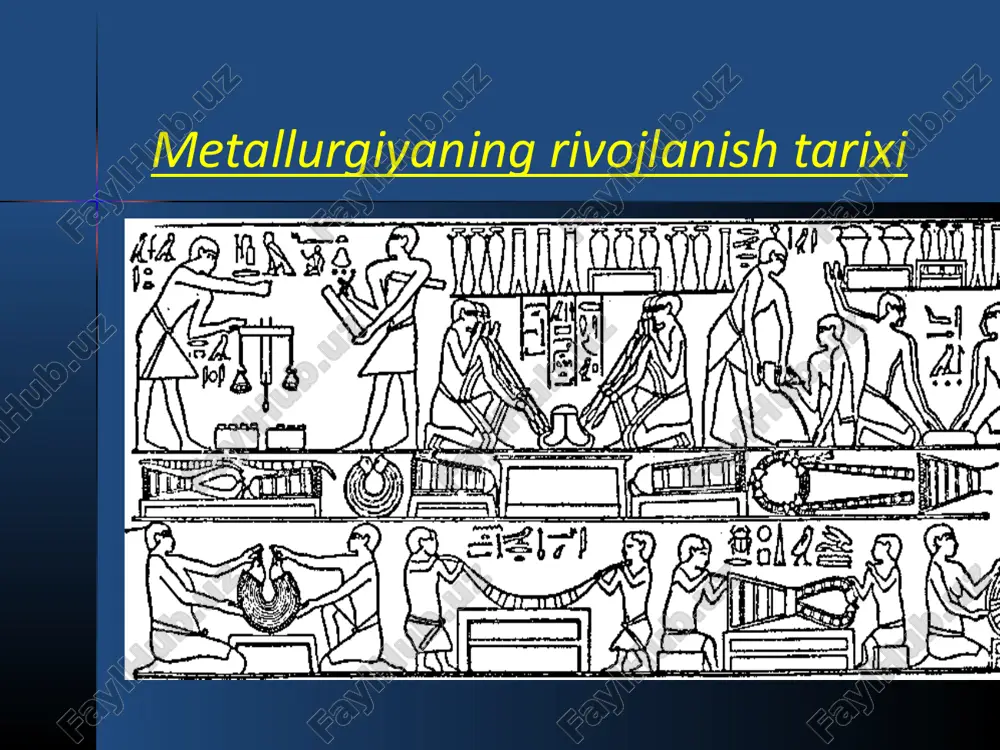 metallurgiyaning rivojlanishi tarixi — PPTX