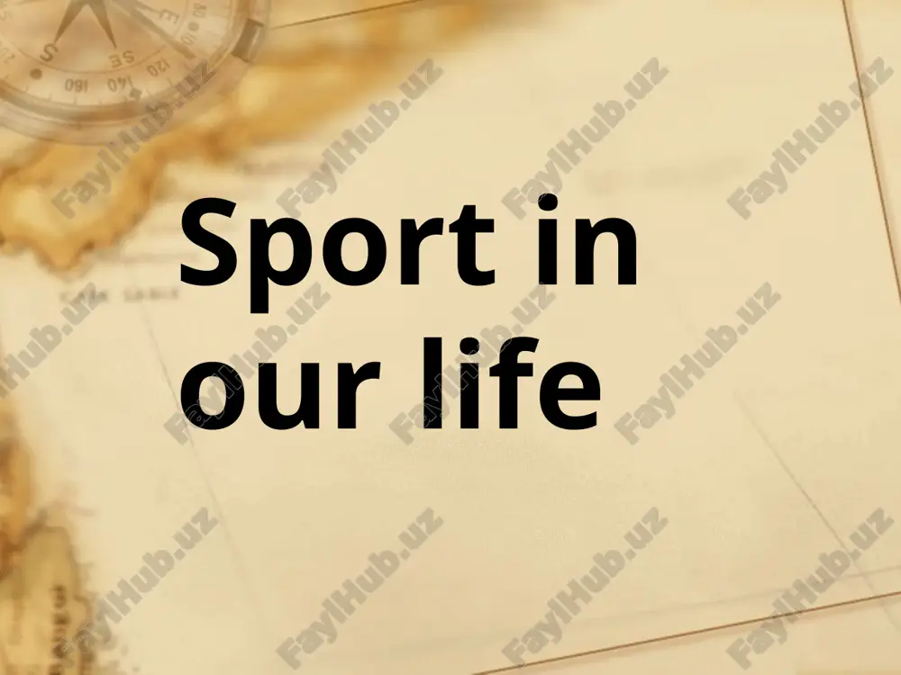 sport in our life — PPTX