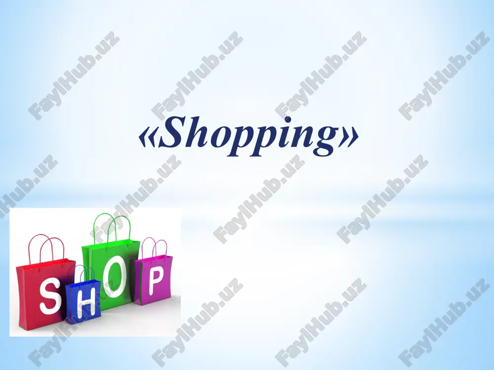 shopping — PPTX