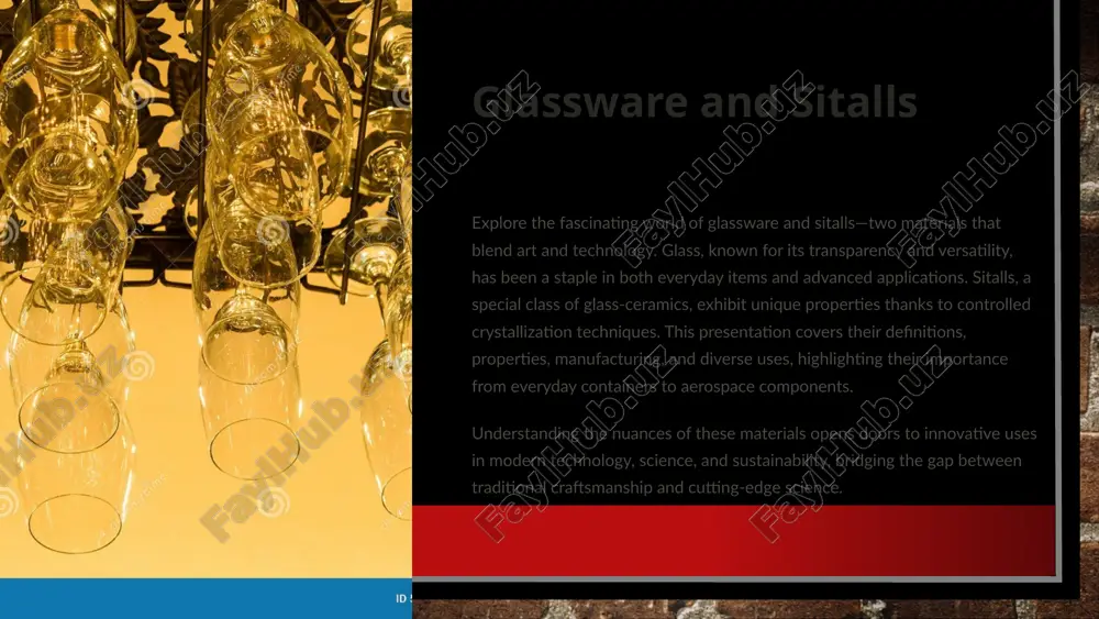 glassware and sitalls — PPTX