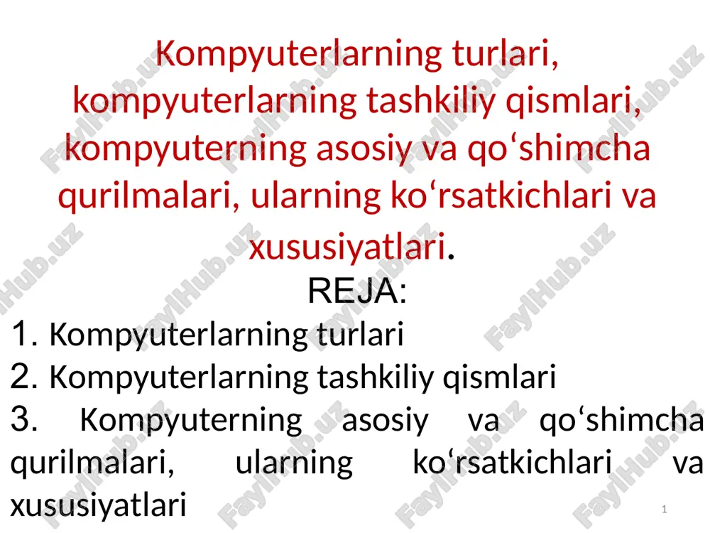 kompyuterlar — PPTX