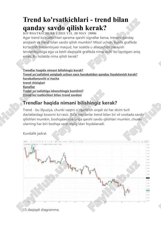 tredline strategiyasi — PDF