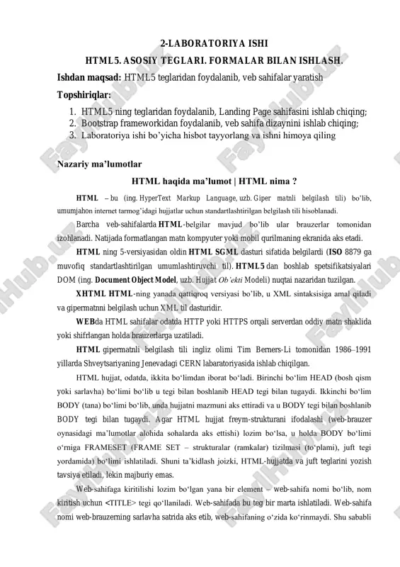 html5 asosiy teglari — PDF