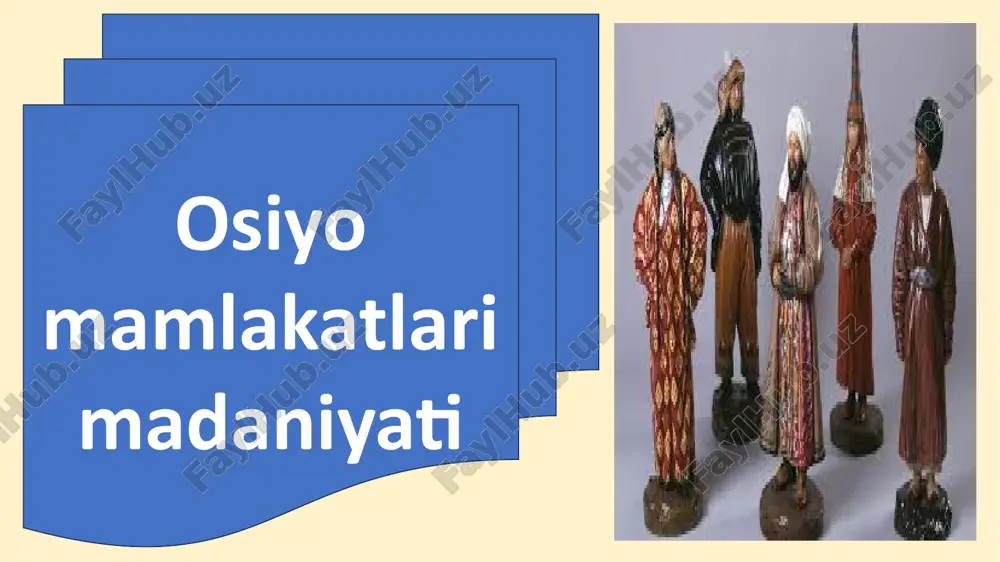 osiyo mamlakatlari madaniyati — PPTX