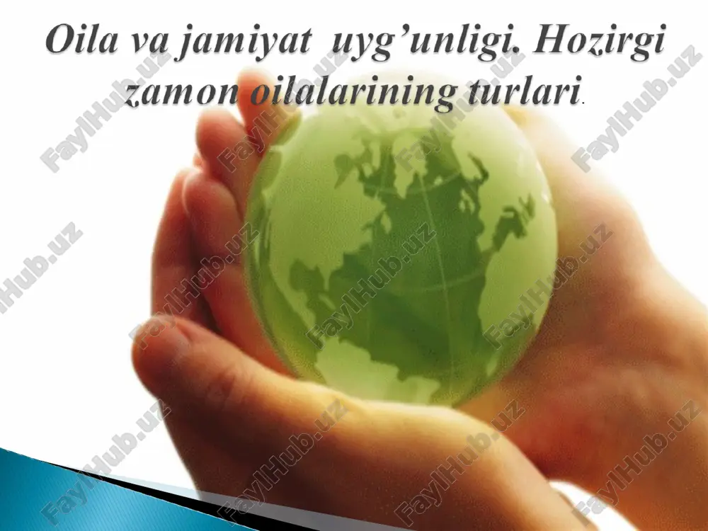 oila va jamiyat uyg’unligi — PPT