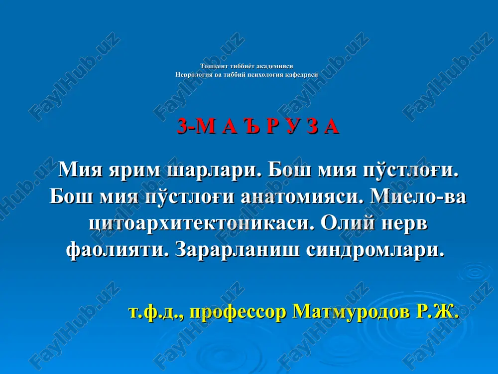 miya yarim sharlari — PPT
