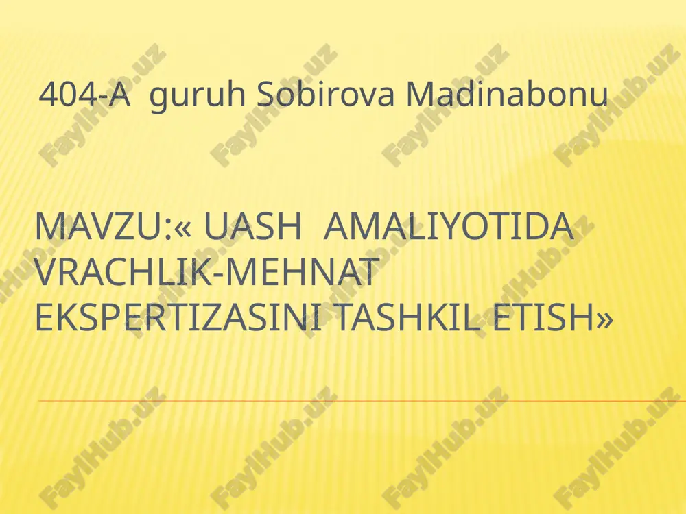uashamaliyotidav rachlik-mehnat ekspertizasi — PPTX