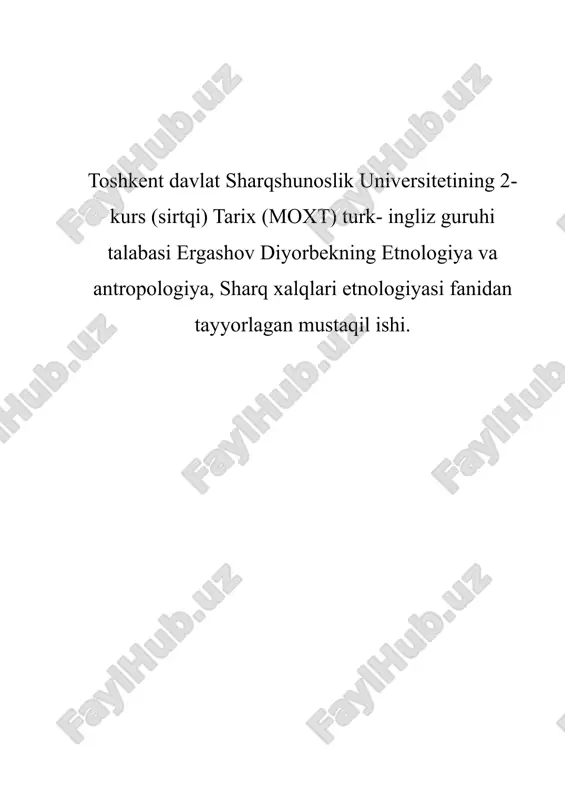 old osiyo xalqlari,ularning bugungi kundagi xo'jalik mashg'ulotlari. — DOCX