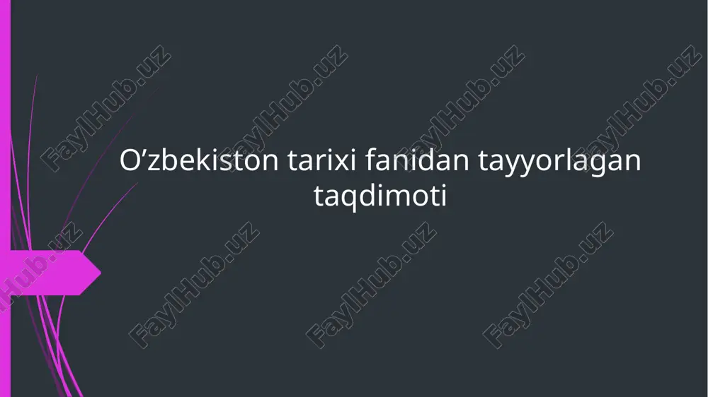 turkiston muhtoriyati-milliy demokratik davlatchilikning dastlabki tajribasi — PPTX