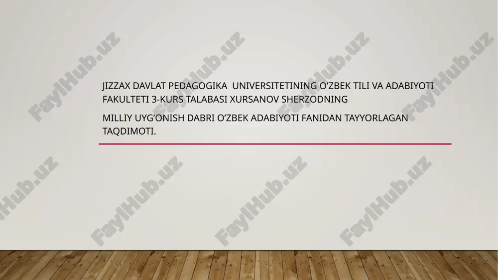 zokirjon furqat — PPTX