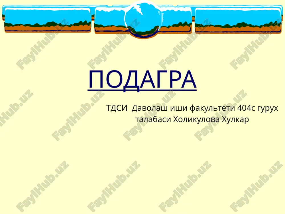 podagra — PPTX