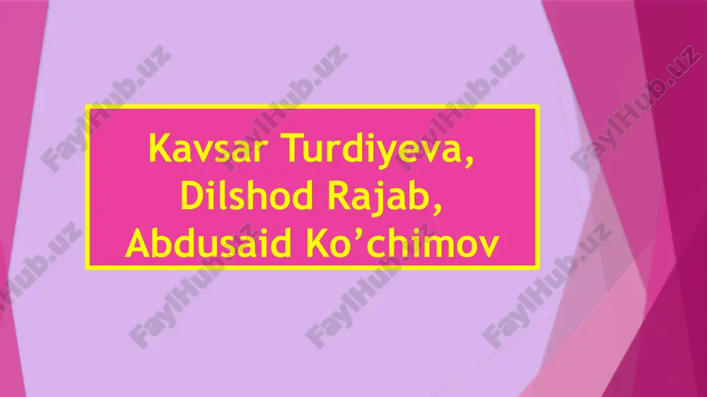 kavsar turdiyeva — PPTX