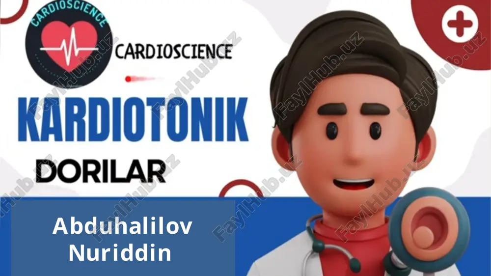 kardiotonik moddalar — PPTX