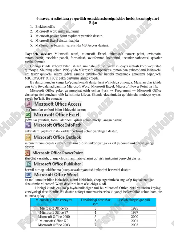 microsoft office paketi — PDF