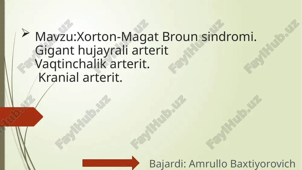 xorton-magat-braunsindromi — PPTX