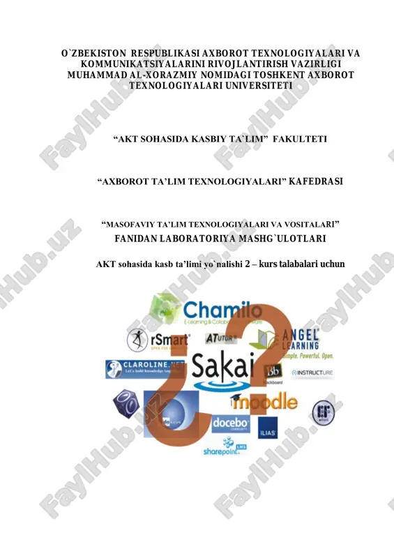 tatuning masofaviy ta’lim platformasini o`rganish — PDF