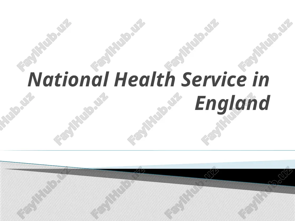 national health service in england — PPTX
