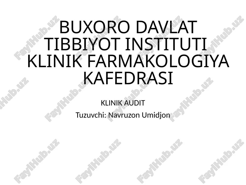 klinikaudit — PPTX