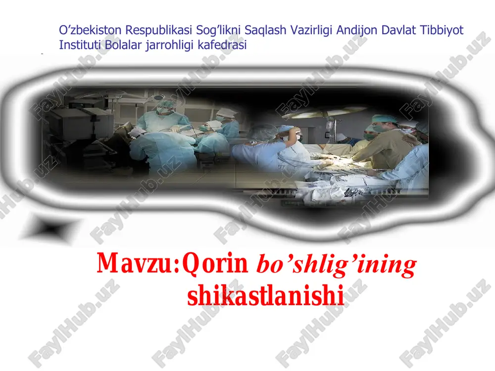 qorin bo’shlig’ining shikastlanishi — PDF