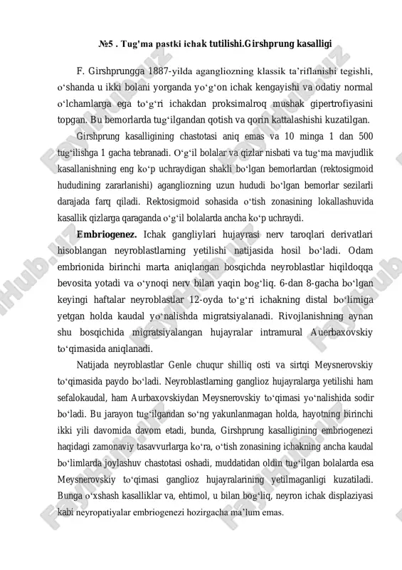girshprung kasalligi — PDF