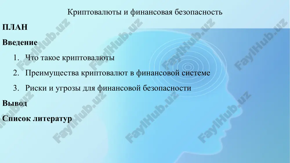 kriptovalyuti i finansovaya bezopasnost — PPTX