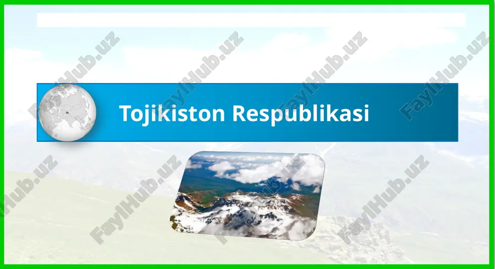 geografiya 10-sinf darslik — PPTX