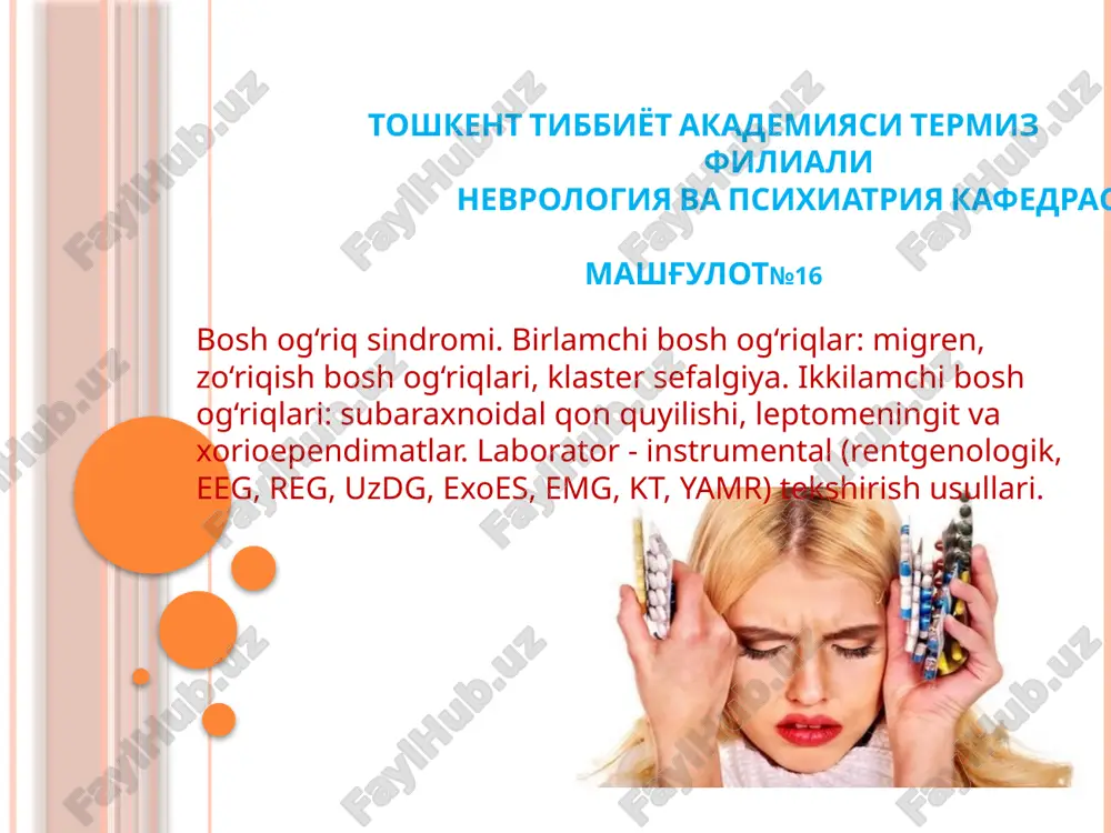 boshog‘riqsindromi — PPTX