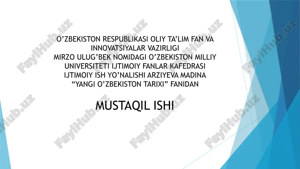 oliy talimda xalqaro hamkorlik — PPTX