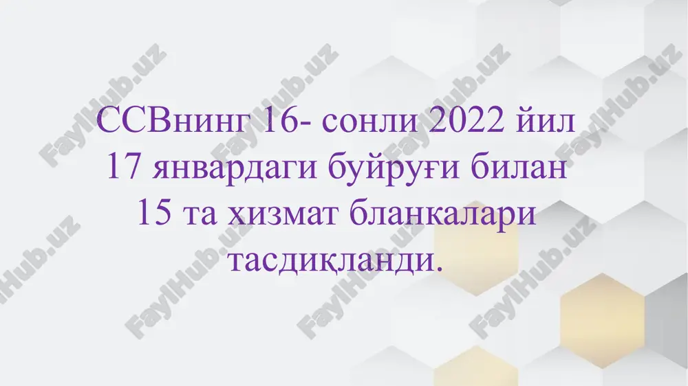 tibbiy hujjat shakli — PPTX