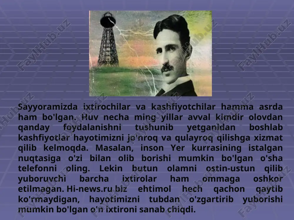 sayyoramizda ixtirochilar va kashfiyotchilar — PPT