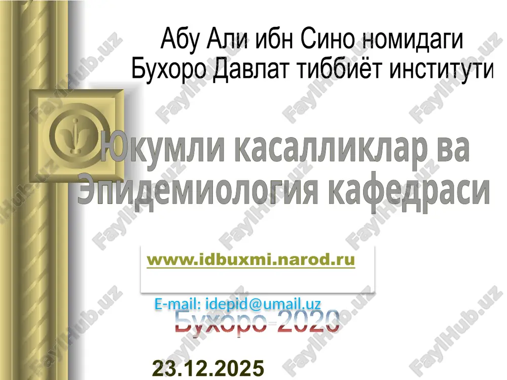virusli gepatitlar — PPTX