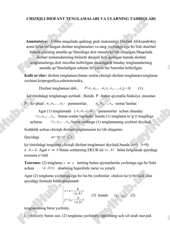 algebra maqola — DOCX