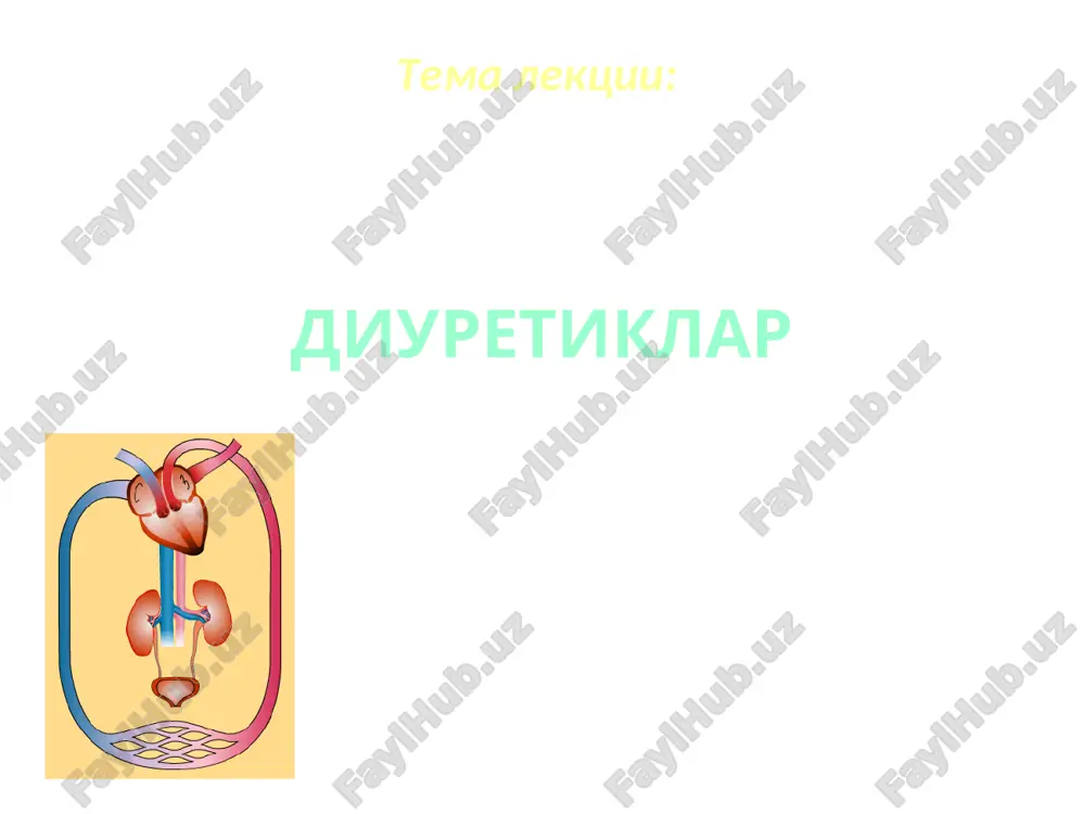 diuretiklar — PPT