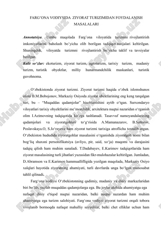 maqola geografiya — DOCX