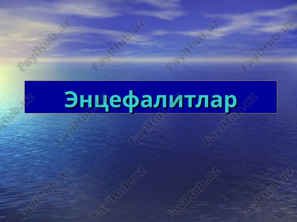 entsefalitlar — PPT