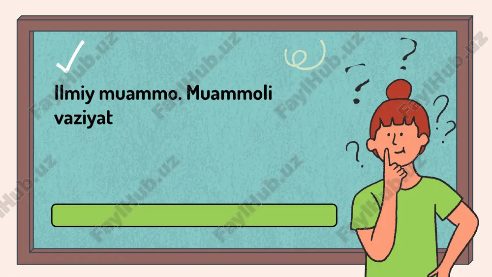 ilmiy muammo. muammoli vaziyat — PPTX