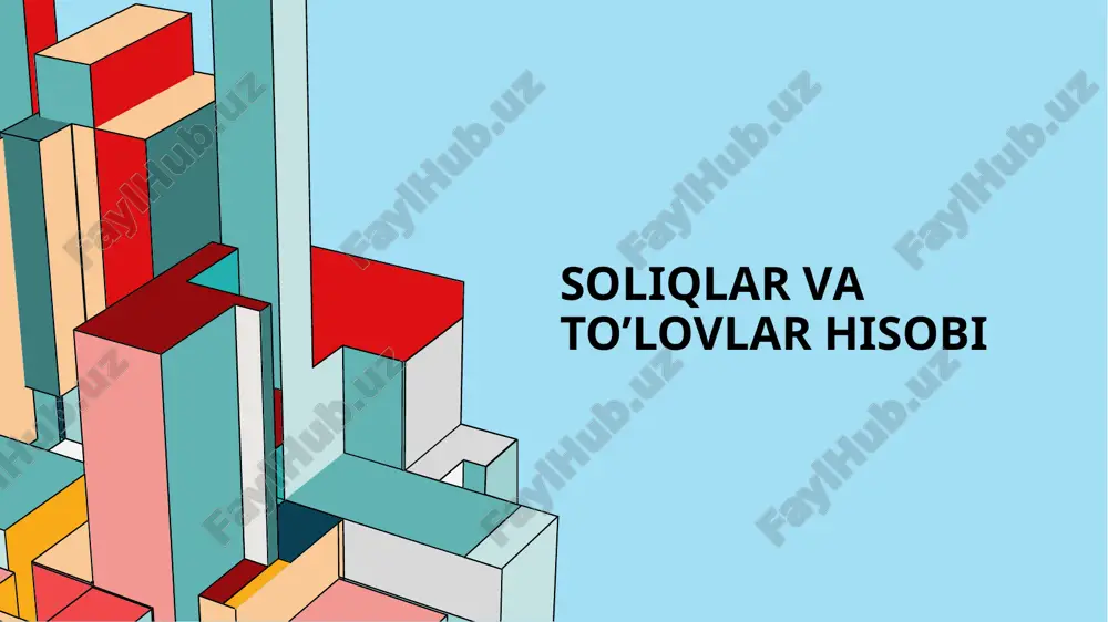 soliqlar va tulovlar — PPTX