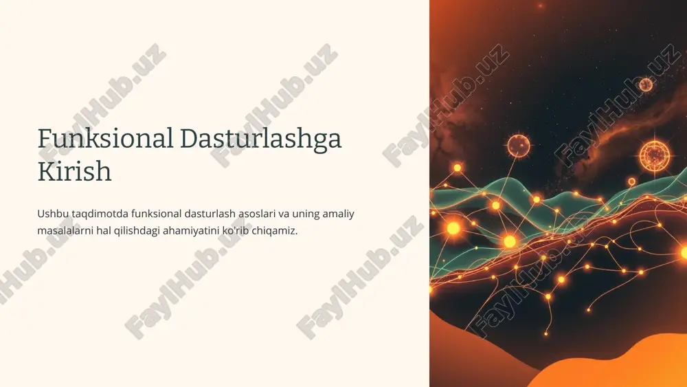 funksional dasturlashga kirish — PPTX
