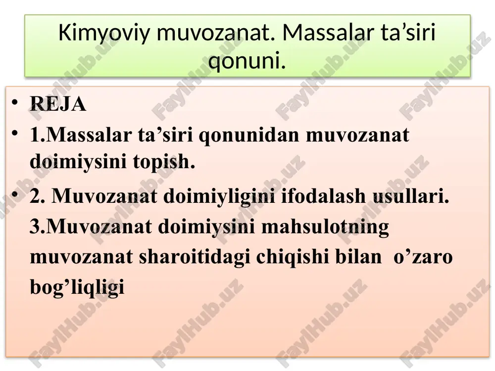 kimyo viymuvozanat — PPTX