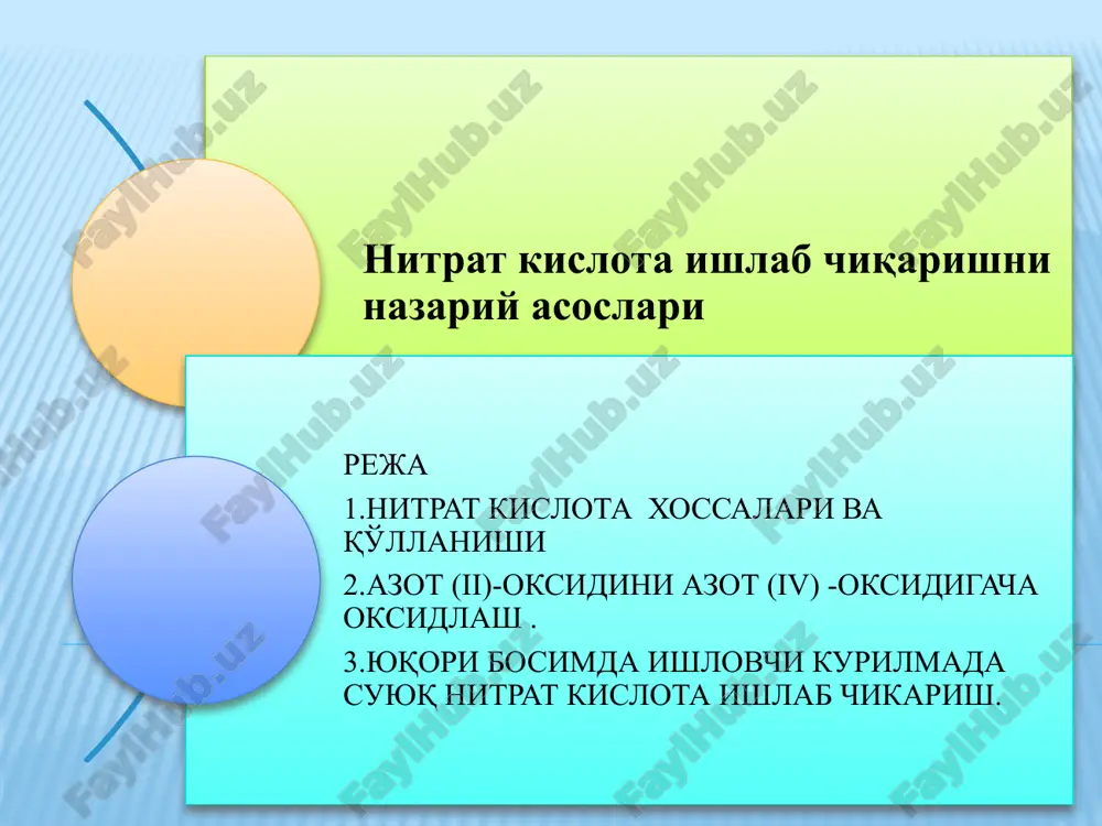 nitrat kislota — PPTX