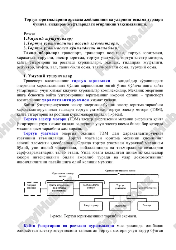 tortuv uzatmasi — DOC