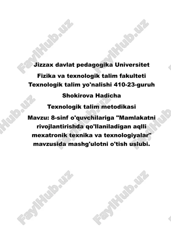 yosh ixtirochilar tanlovi — DOCX